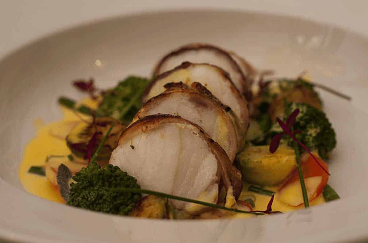 Bacon-Wrapped Monkfish
