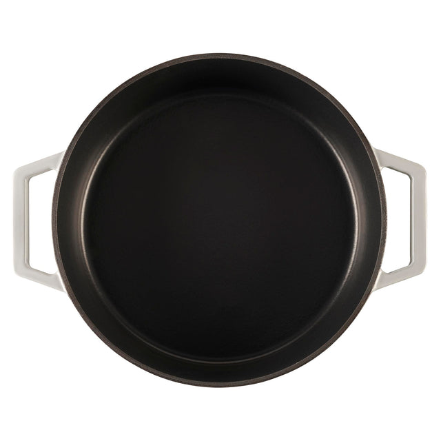 Cooks Professional 28cm Shallow Cast Iron Casserole | Graduated Grey