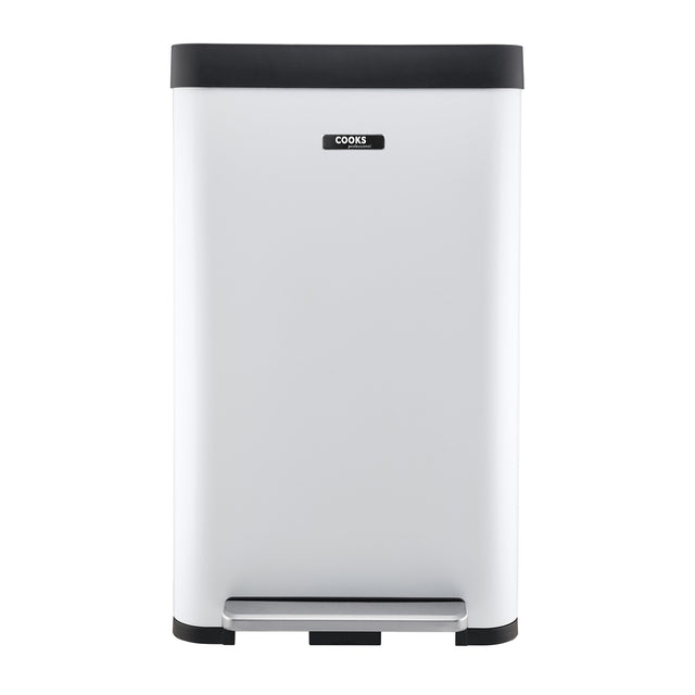 Cooks Professional XL Pedal Bin 65L | White