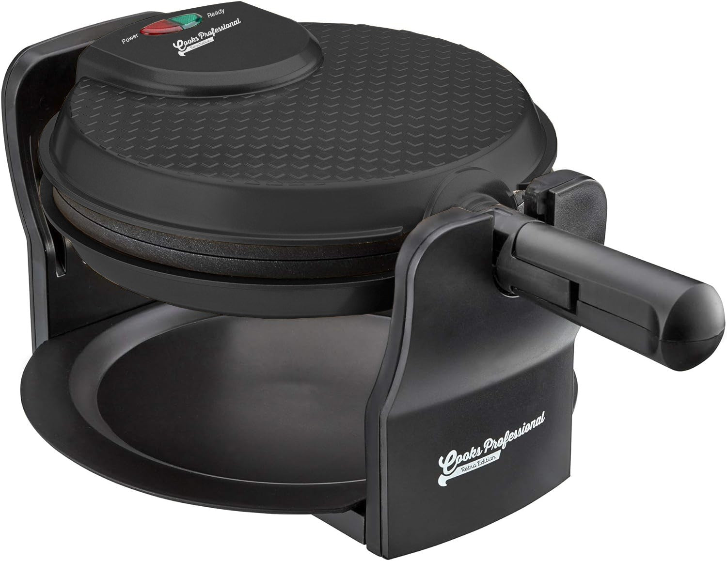 Cooks Professional Rotary Waffle Maker | Black