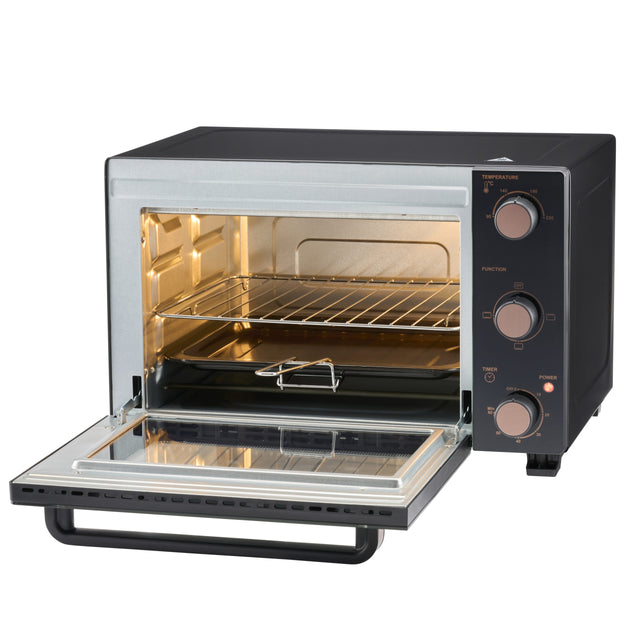 Cooks Professional 28L Mini Oven | Black / Copper