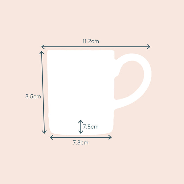 Cooks Professional 4 Piece Midi Coffee Mug Set | 240ml | Matt Black