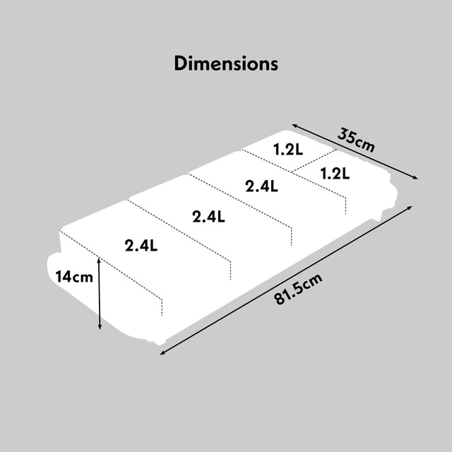 Cooks Professional 5 Section Buffet Warmer | 9.6L | Black