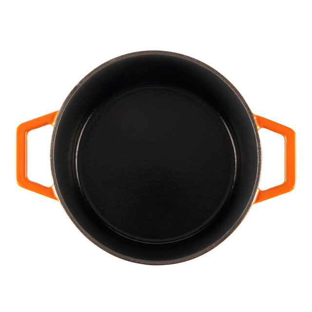 Cooks Professional 20cm Cast Iron Casserole | Graduated Orange