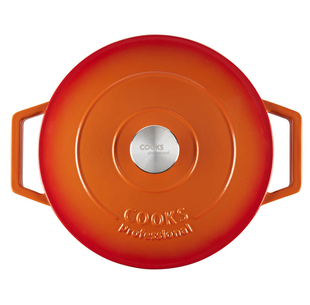 Cooks Professional Set of 5 Cast Iron | Orange