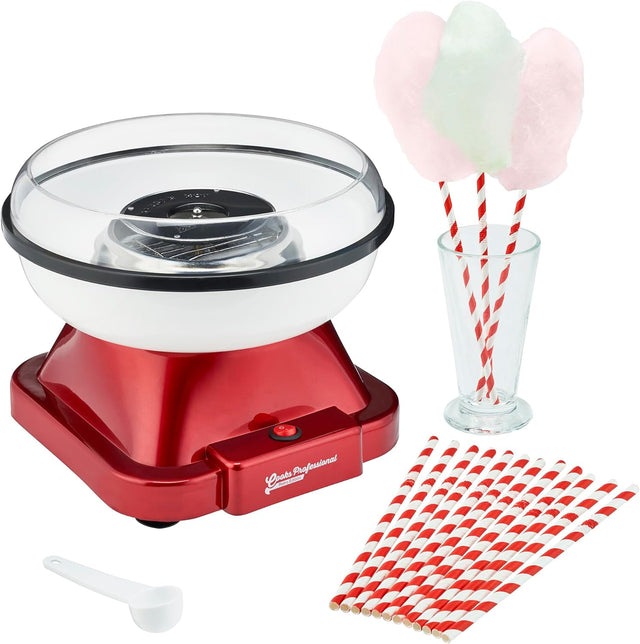 Cooks Professional Retro Edition Candy Floss Maker | Red