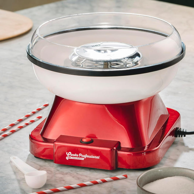 Cooks Professional Retro Edition Candy Floss Maker | Red
