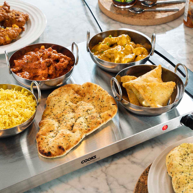 Cooks Professional 4 Section Buffet Warmer | 7.2L | Silver