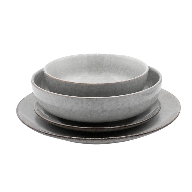 Cooks Professional 16 Piece Nordic Stoneware Dinner Set | Grey