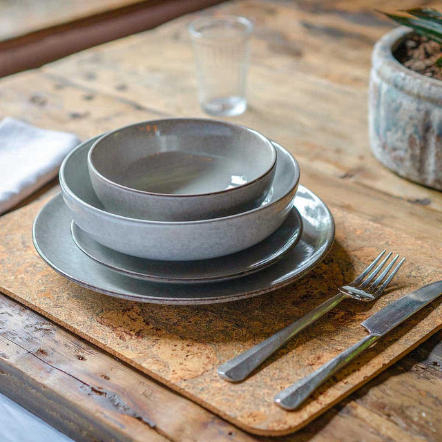 Cooks Professional 16 Piece Nordic Stoneware Dinner Set | Grey