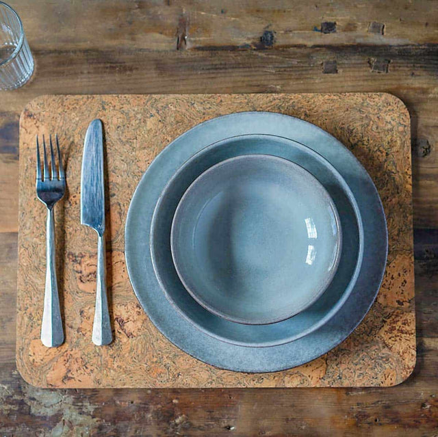 Cooks Professional 12 Piece Nordic Stoneware Dinner Set | Grey