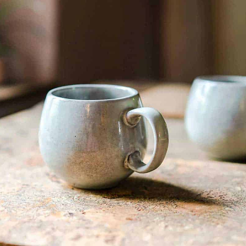Cooks Professional Set of 4 Nordic Stoneware Mugs | Grey