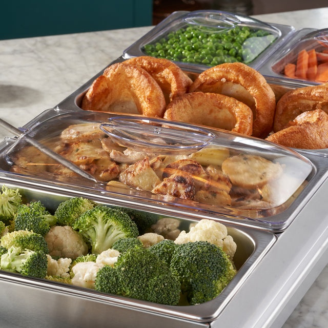 Cooks Professional 5 Section Buffet Warmer | 9.6L | Silver