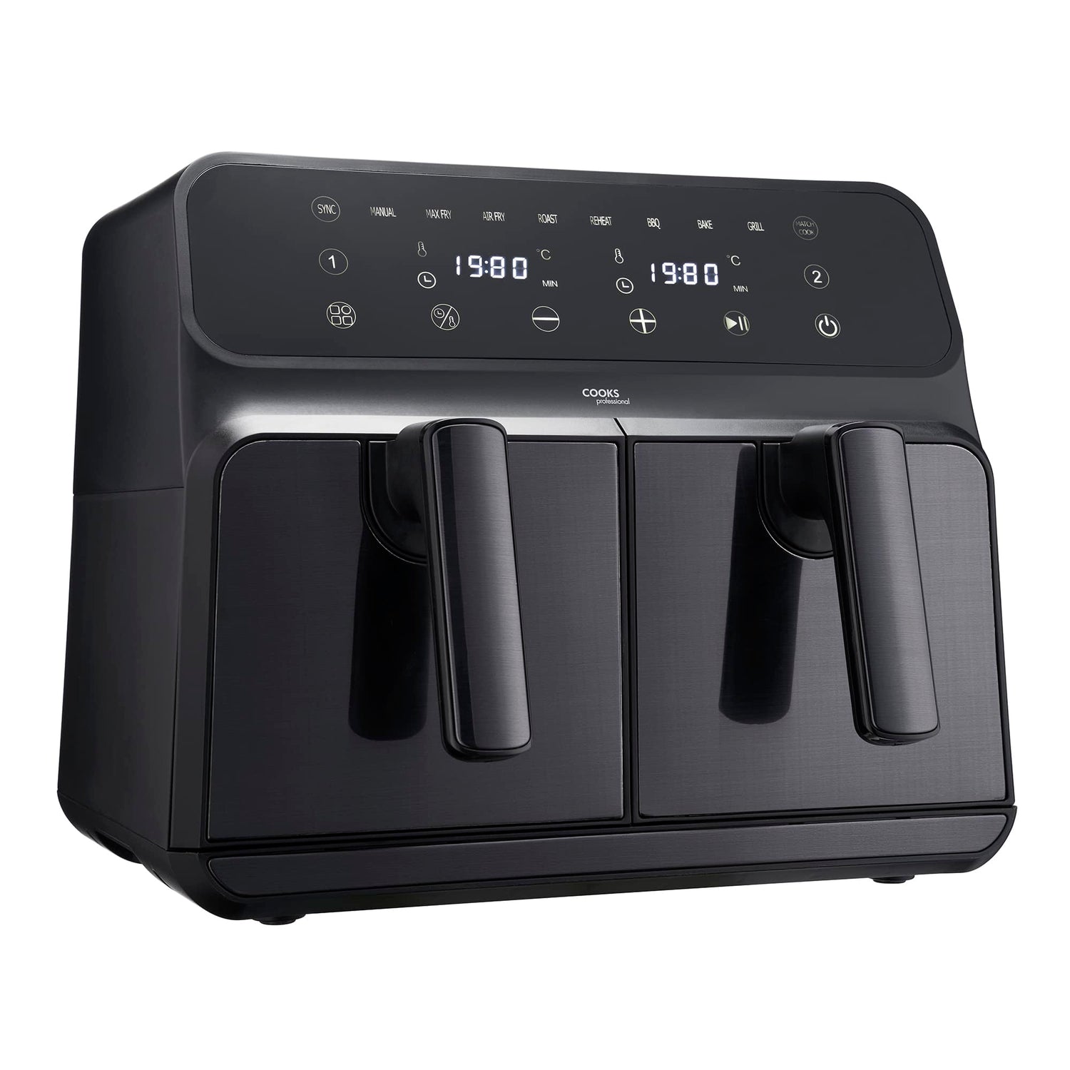 Cooks Professional 8L Digital Dual Air Fryer | Black