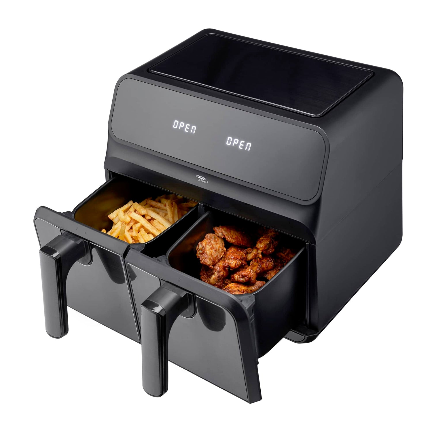 Cooks Professional 8L Digital Dual Air Fryer | Black