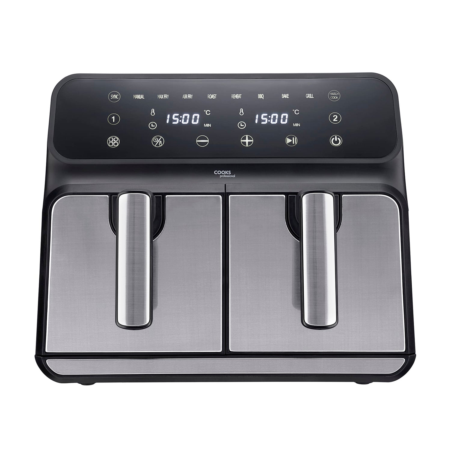 Cooks Professional 8L Digital Dual Air Fryer | Silver