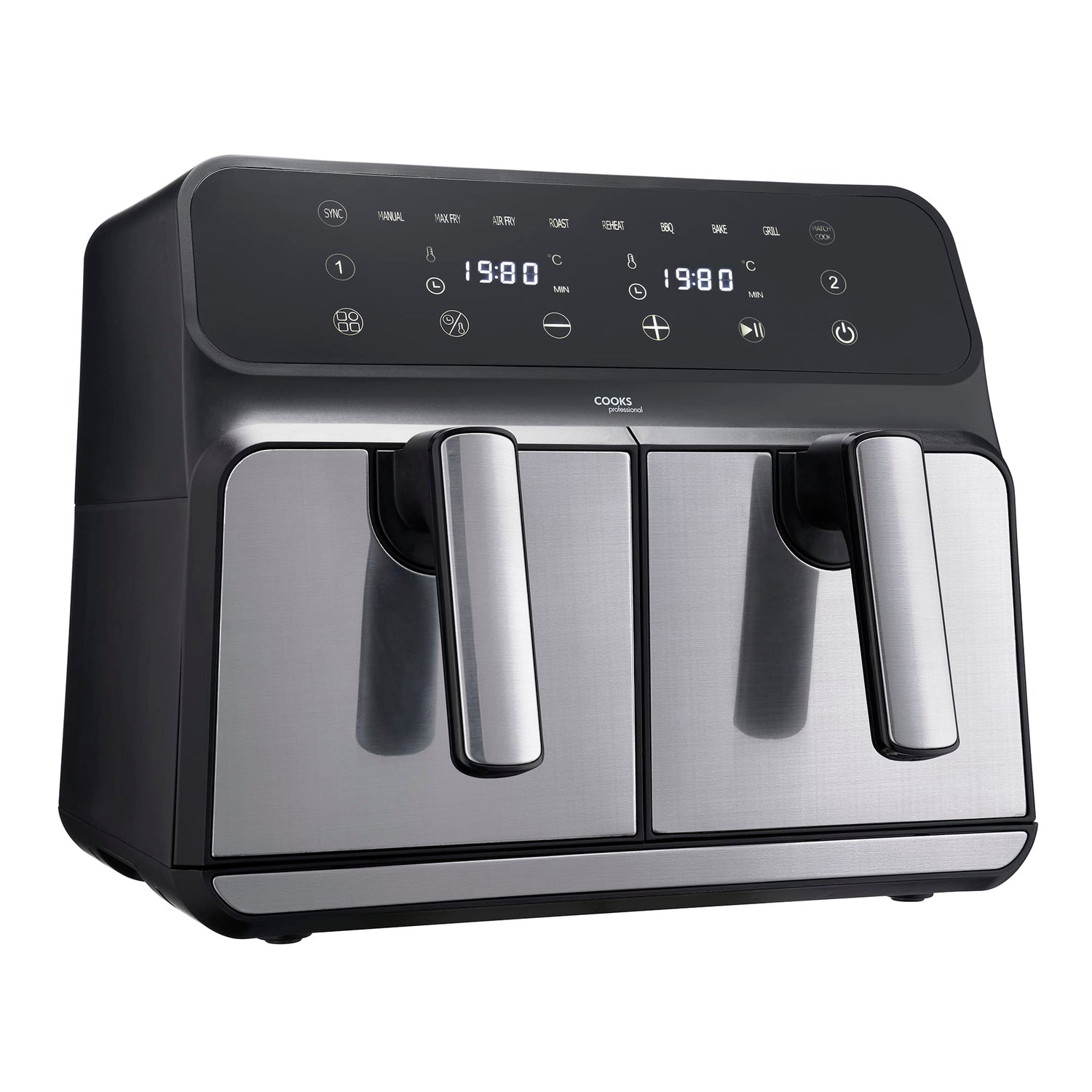 Cooks Professional 8L Digital Dual Air Fryer | Silver