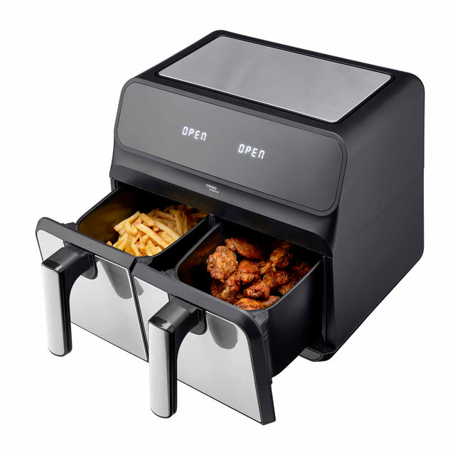 Cooks Professional 8L Digital Dual Air Fryer | Silver
