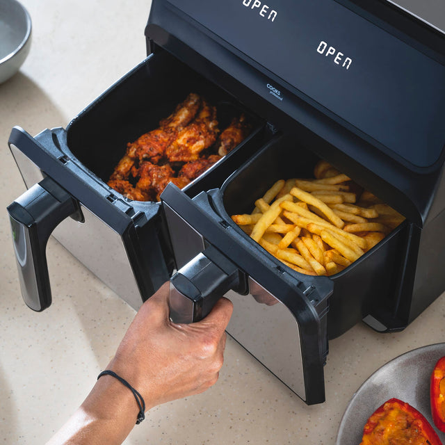 Cooks Professional 8L Digital Dual Air Fryer | Silver