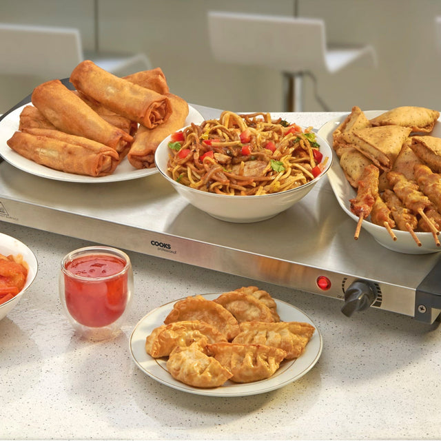 Cooks Professional 3 Section Buffet Warmer | 4.5L | Silver