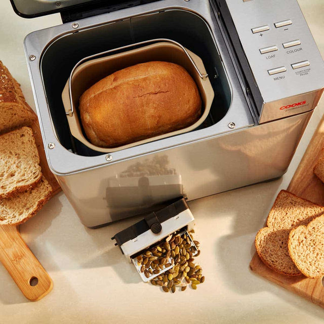 Cooks Professional Bread Maker with Fruit and Seed Dispenser