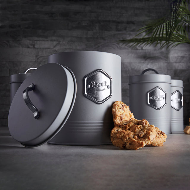 Cooks Professional 5 Piece Kitchen Storage Set | Grey / Silver