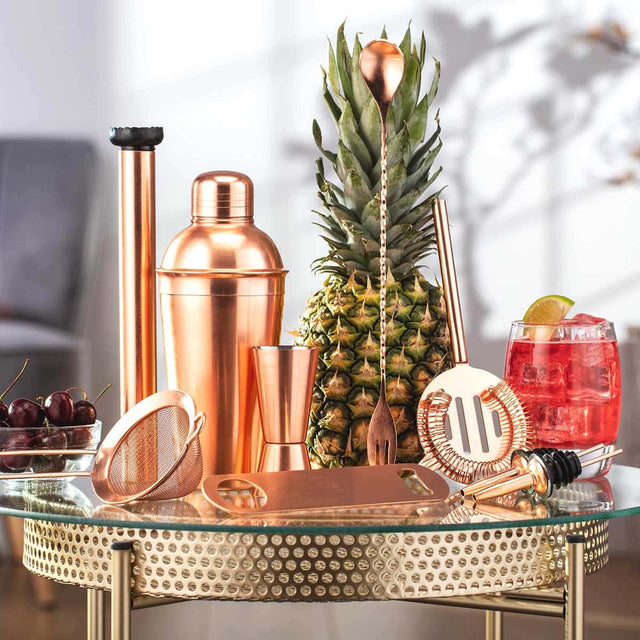 Cooks Professional 10-Piece Cocktail Set | Stainless Steel | Rose Gold