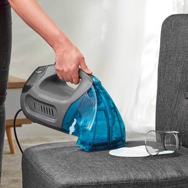 Zennox Handheld Carpet and Upholstery Washer Grey/Turquoise