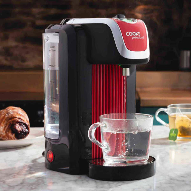 Cooks Professional 2.5L Hot Water Dispenser |  Black / Red