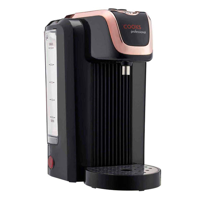 Cooks Professional 2.5L Hot Water Dispenser | Black / Rose Gold