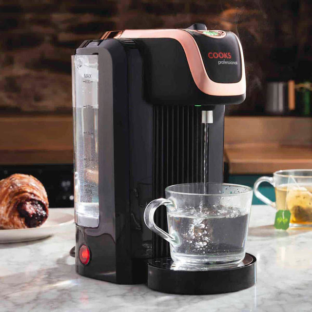 Cooks Professional 2.5L Hot Water Dispenser | Black / Rose Gold