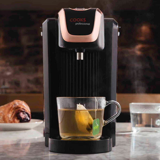 Cooks Professional 2.5L Hot Water Dispenser | Black / Rose Gold