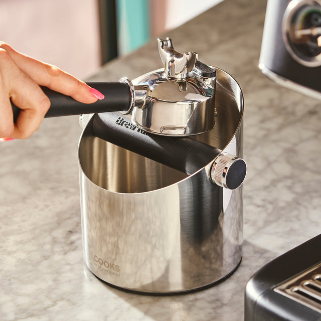Cooks Professional Stainless Steel Espresso Knock Box