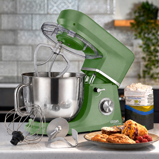 Cooks Professional 7L Stand Mixer | Green / Silver