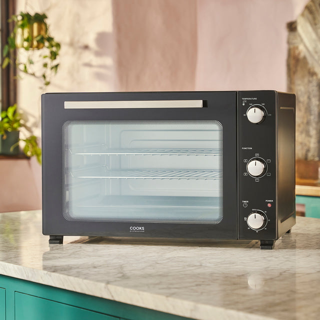 Cooks Professional 60L Mini Oven | Black / Silver