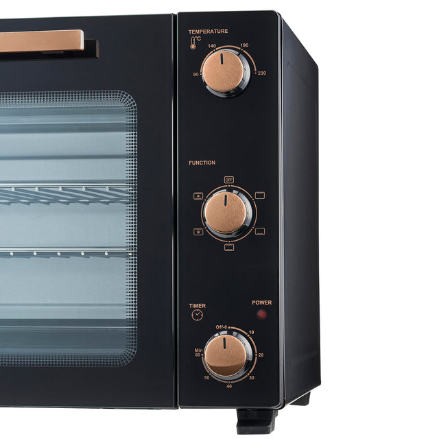 Cooks Professional 60L Mini Oven | Black / Copper