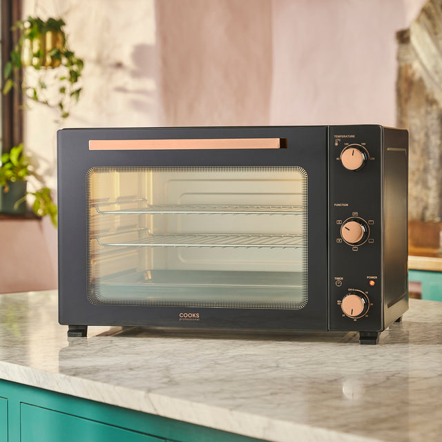 Cooks Professional 60L Mini Oven | Black / Copper