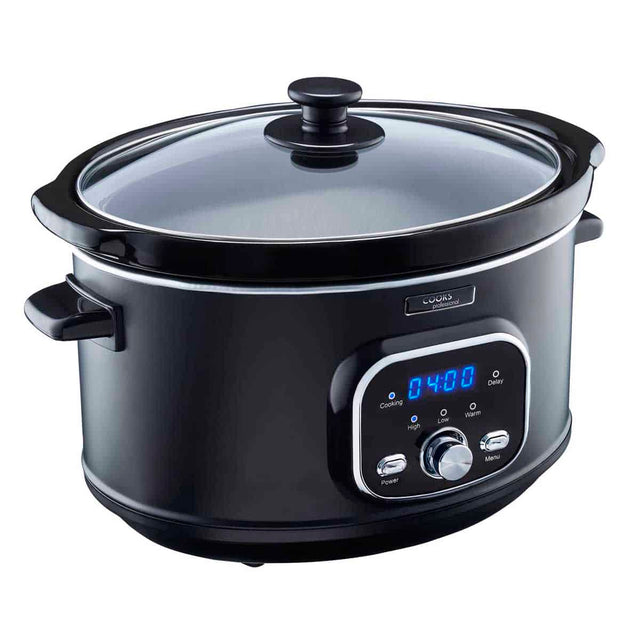 Cooks Professional 6.5L Digital Slow Cooker | Black