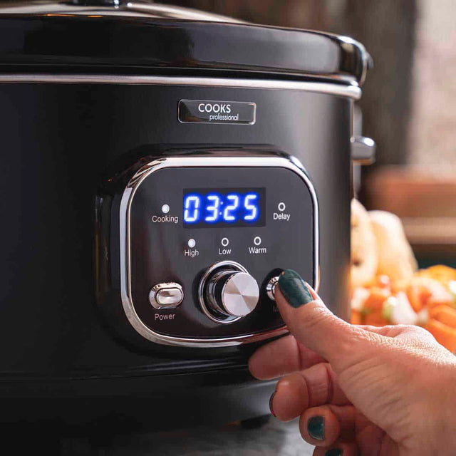 Cooks Professional 6.5L Digital Slow Cooker | Black