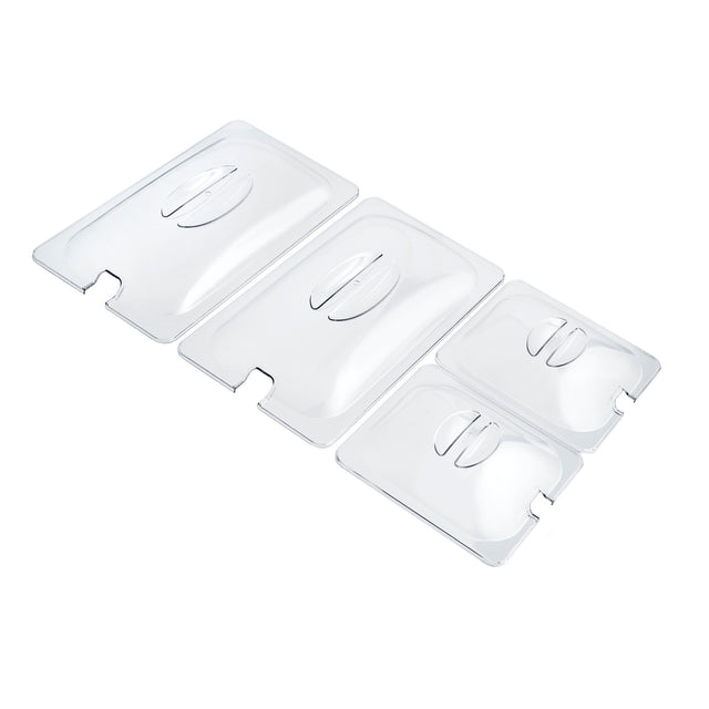 Cooks Professional Set of 4 Clear Lids for 4 Section Buffet Warmer