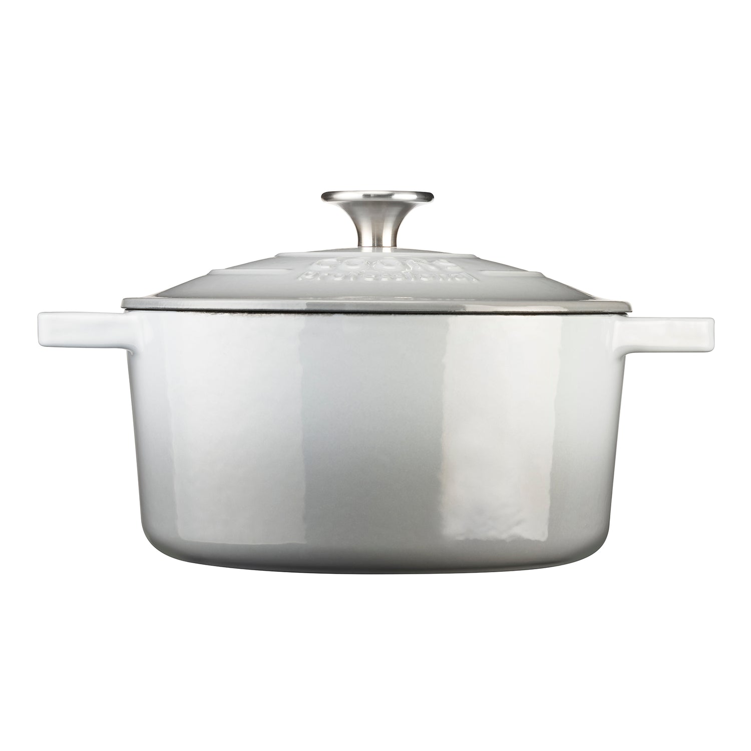 Cooks Professional 20cm Cast Iron Casserole | Graduated Grey