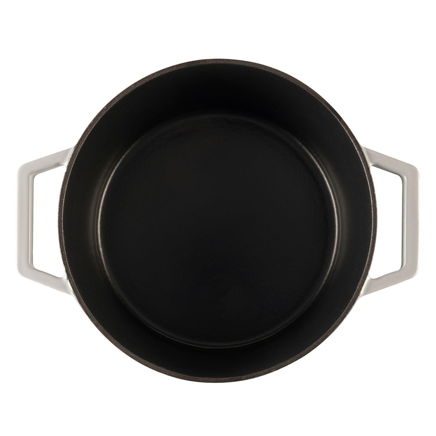 Cooks Professional Set of 2 Cast Iron Casserole | 20cm and 26cm | Graduated Grey