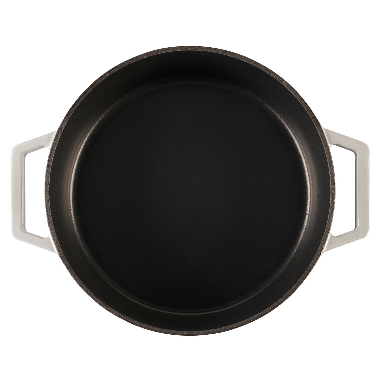 Cooks Professional Set of 3 Cast Iron Casserole | 20cm, 26cm and 28cm | Graduated Grey