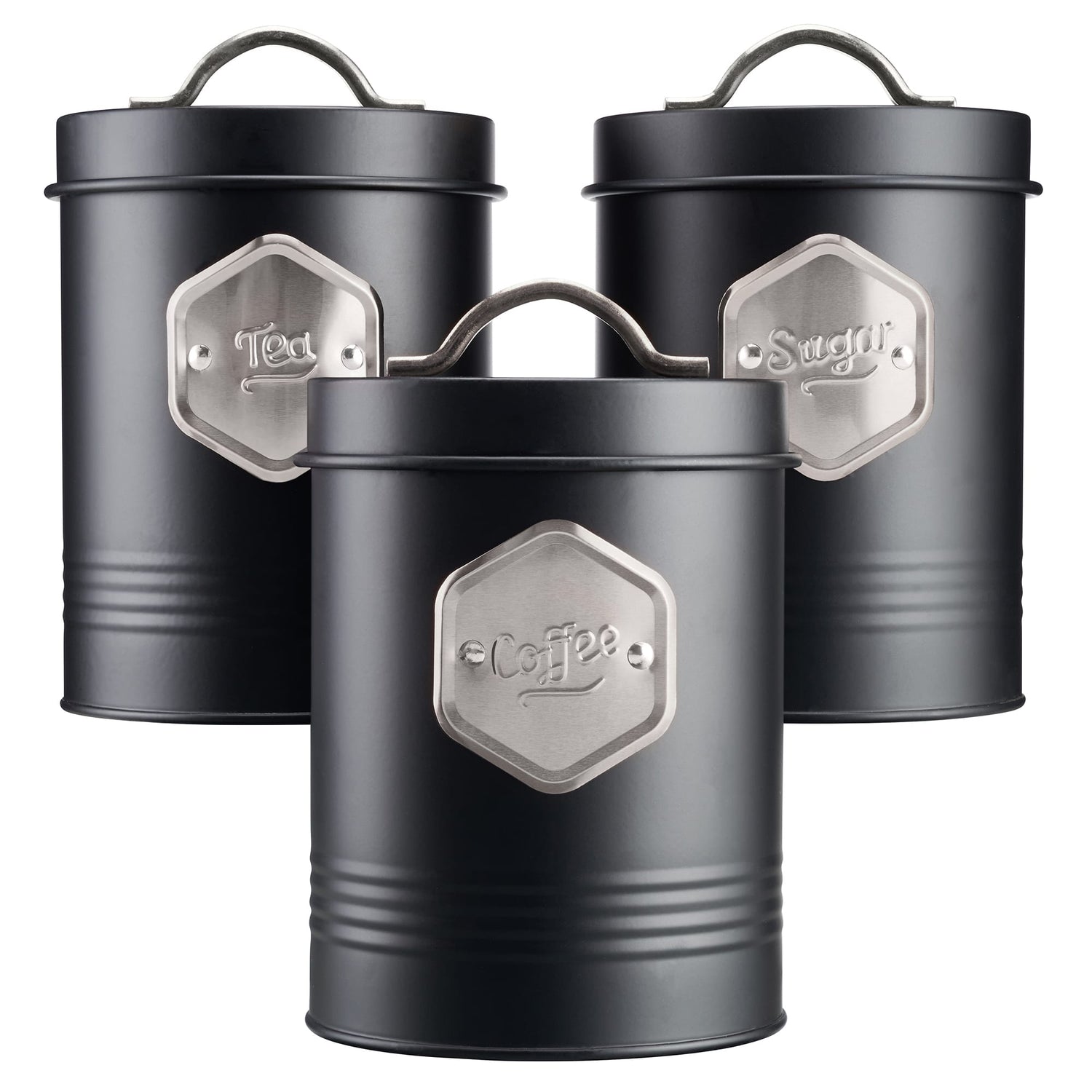 Cooks Professional 3 Kitchen Storage Set | Black / Silver