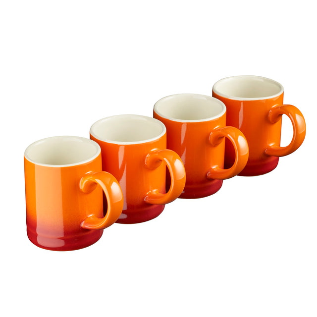 Cooks Professional 4 Piece Espresso Cup Set | Orange