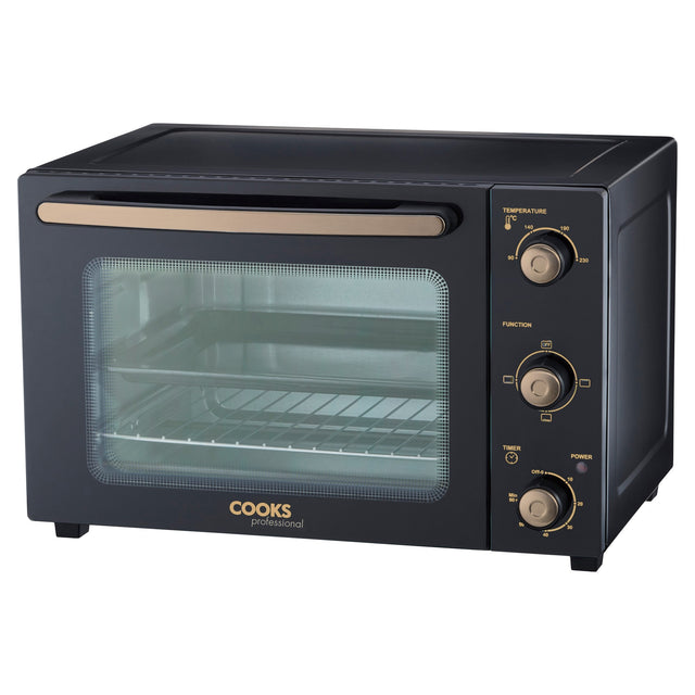 Cooks Professional 34L Mini Oven | Black / Copper