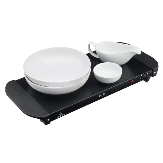 Cooks Professional 3 Section Buffet Warmer | 4.5L | Black