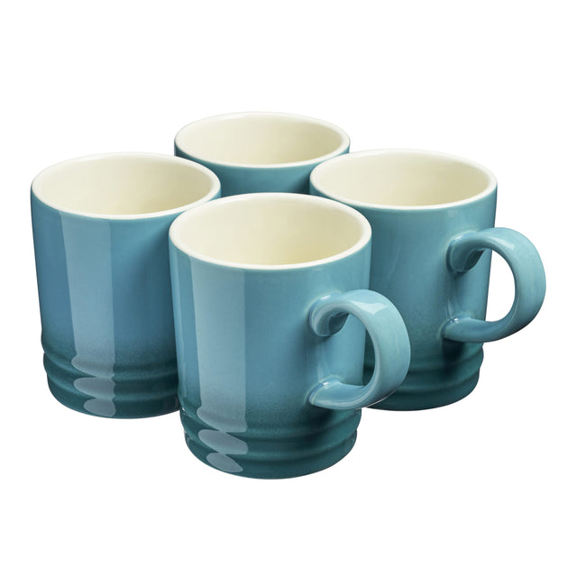 Cooks Professional 4 Piece Mug Set | 350ml | Teal