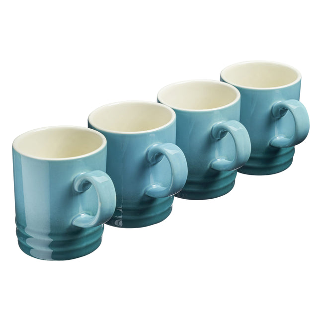 Cooks Professional 4 Piece Mug Set | 350ml | Teal