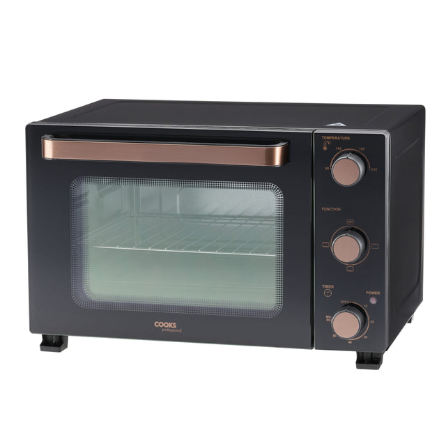 Cooks Professional 28L Mini Oven | Black / Copper